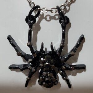 Sparkling Spider Necklace